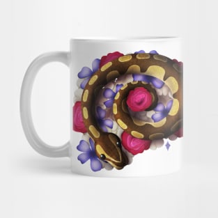 Ball Python in Flowers Mug
